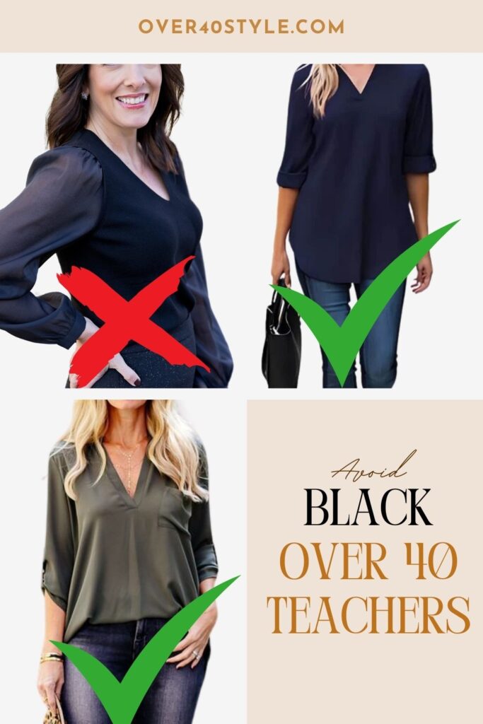 Teacher Outfits Over 40 That Actually Work for Summer What can over-40 teachers wear instead of black during the summer to stay cool and professional?