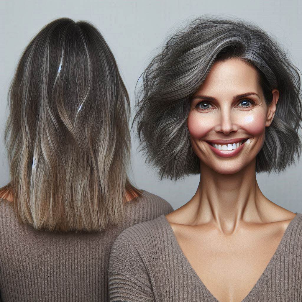 These Style Mistakes Are Aging You – Change It Now! Hair makeover of a woman over 40 from old cut to modern style