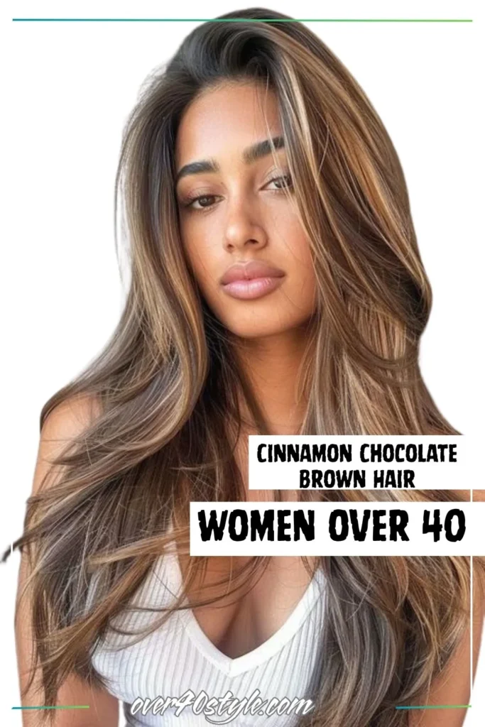 The Secret to a Softer, More Youthful Look? Cinnamon Chocolate Brown Hair The Secret to a Softer, More Youthful Look? Cinnamon Chocolate Brown Hair