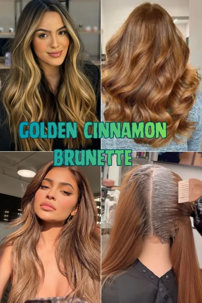 The Secret to a Softer, More Youthful Look? Cinnamon Chocolate Brown Hair Golden Cinnamon Brunette