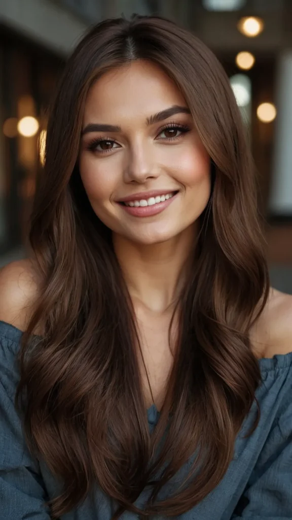 Choc Style – Modern Chocolate Brown Hair for Women Over 40
