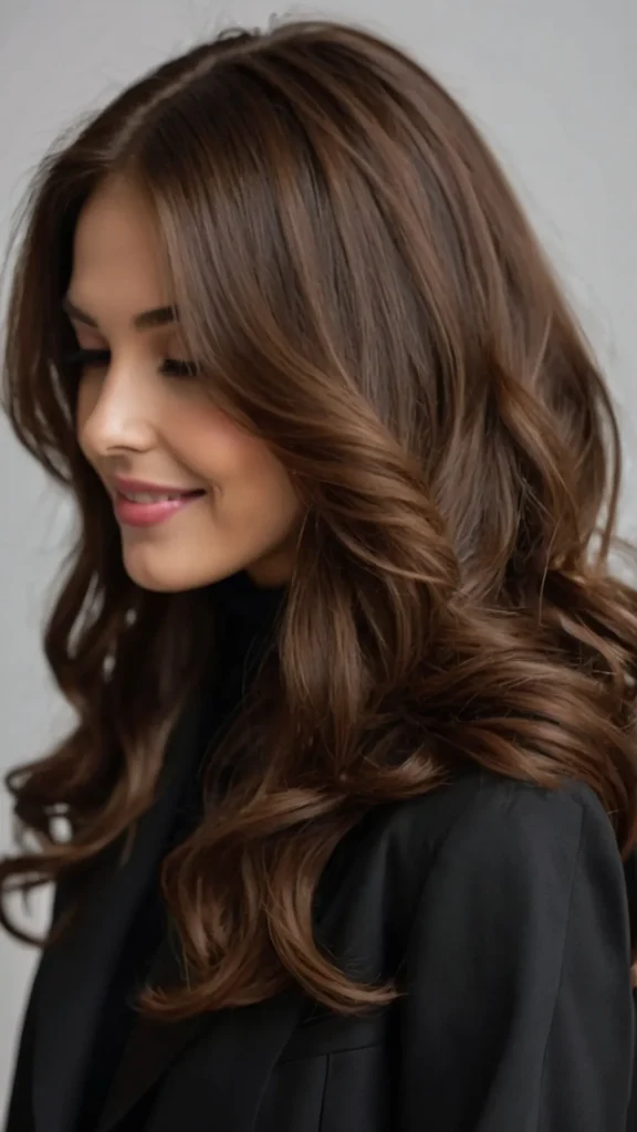 Cool Cocoa – Ashy Chocolate Brown Hair for a Modern Over 40 Style