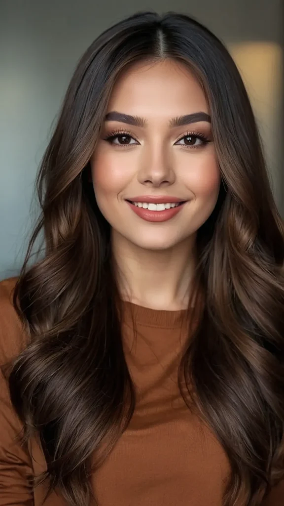 Dreamy Chocolate – Medium Chocolate Brown Hair for a Youthful Glow