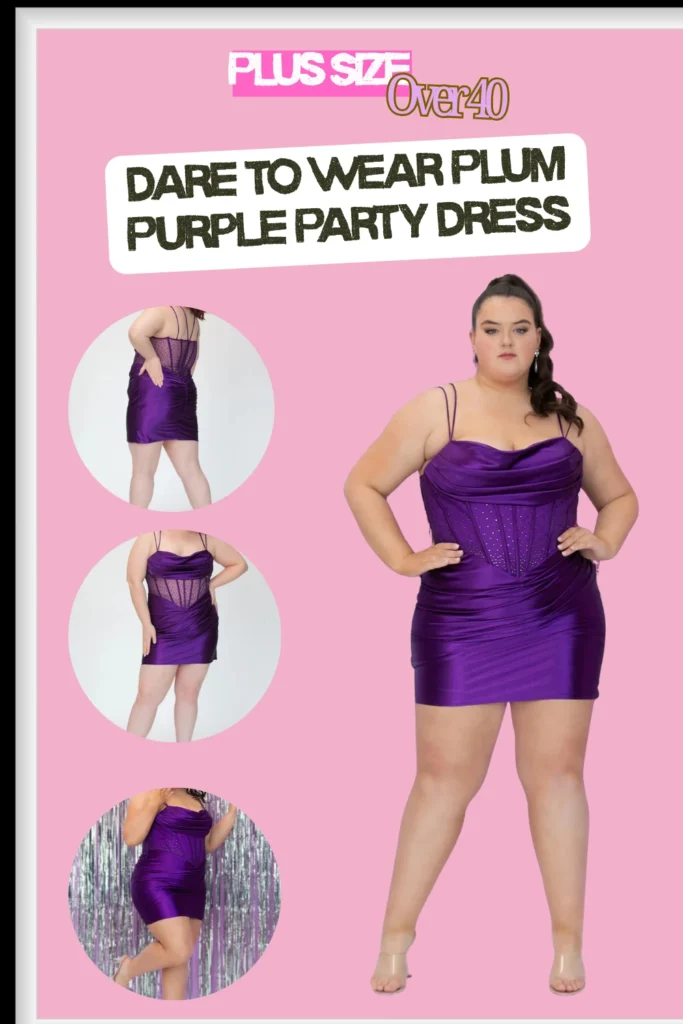 Dare to Wear Plum Purple Party Dress