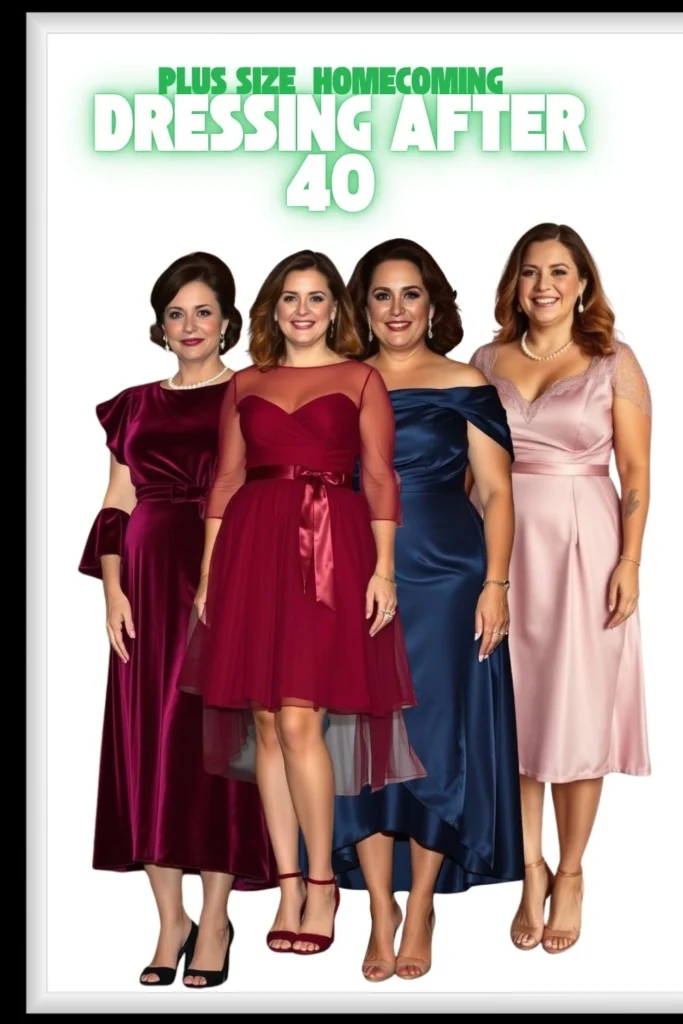 Plus Size Homecoming Dresses for Women Over 40