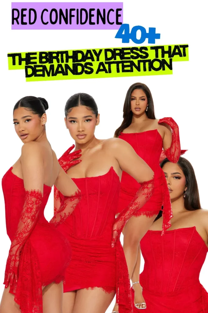 Plus-Size Birthday Dresses:Red Confidence – The Birthday Dress That Demands Attention