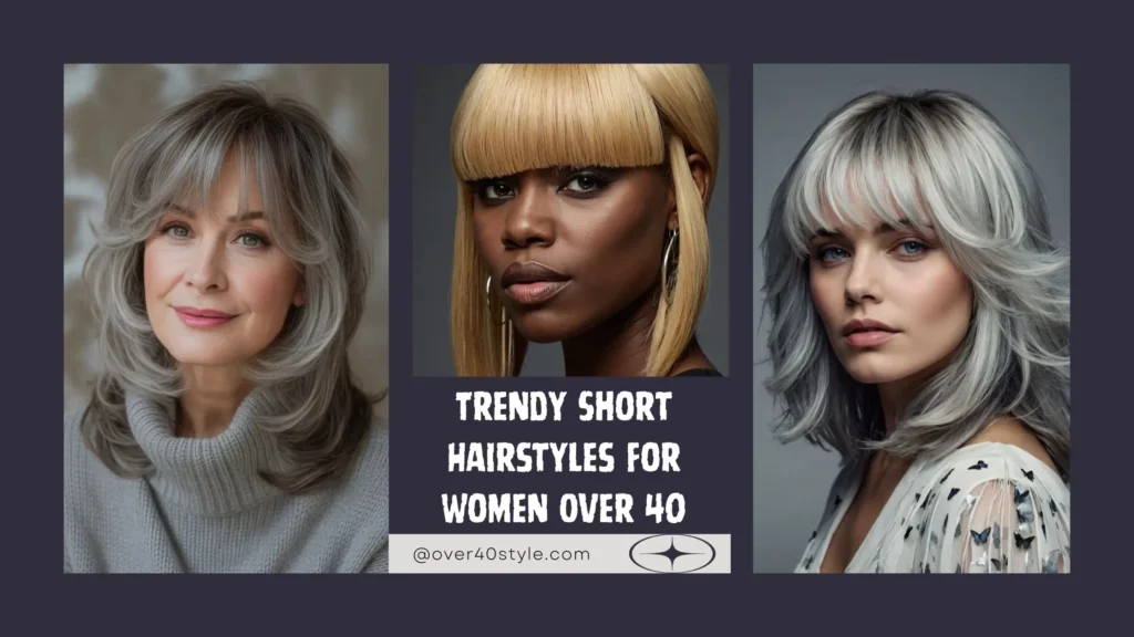 Trendy Short Hairstyles For Women Over 40
