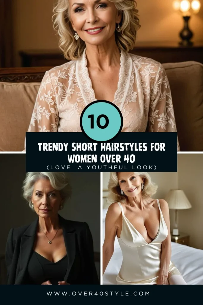 Trendy Short Hairstyles For Women Over 40 Love a Youthful Look