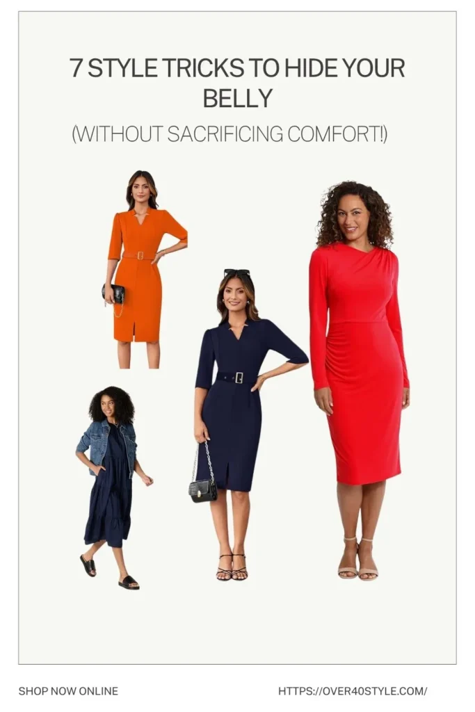 7 Style Tricks to Hide Your Belly (Without Sacrificing Comfort!) Winter Dresses That Flatter — Choose Draped or Non-Clingy Styles