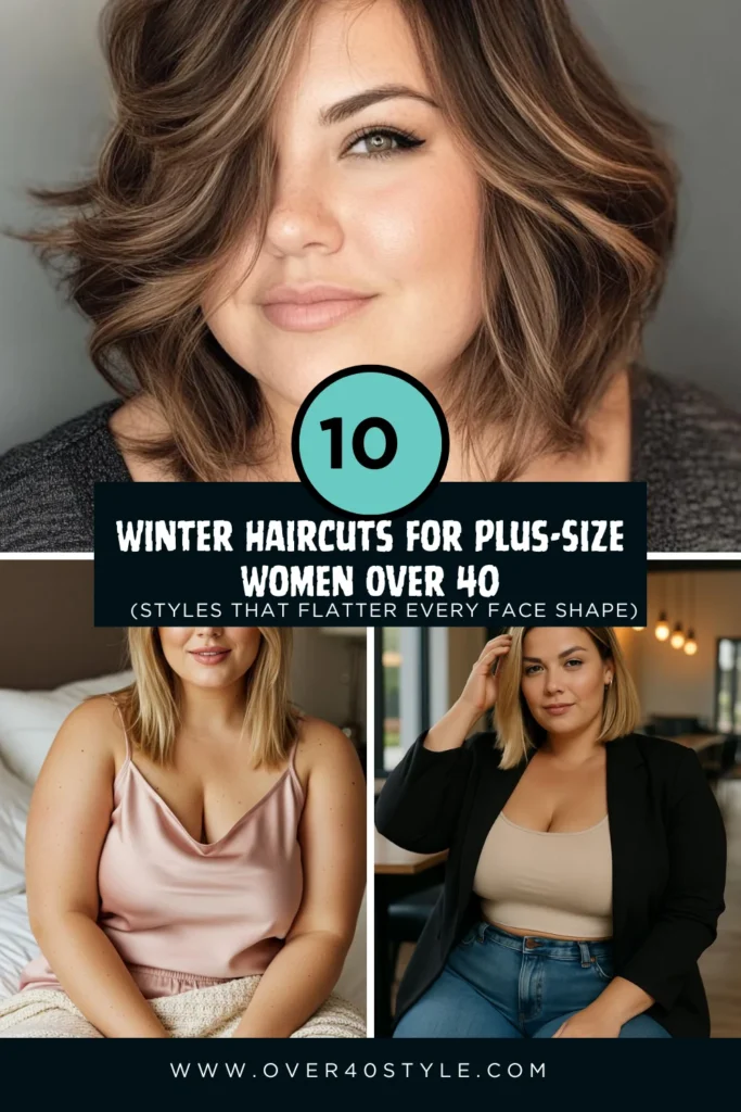 Winter Haircuts for Plus-Size Women Over 40: 10 Best Styles That Flatter Every Face Shape