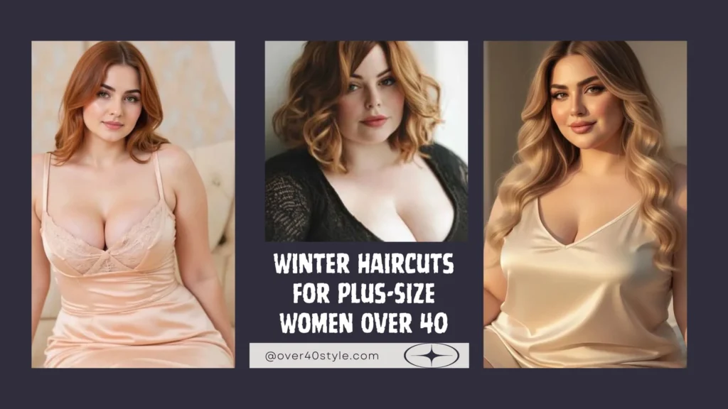 Winter Haircuts for Plus-Size Women Over 40