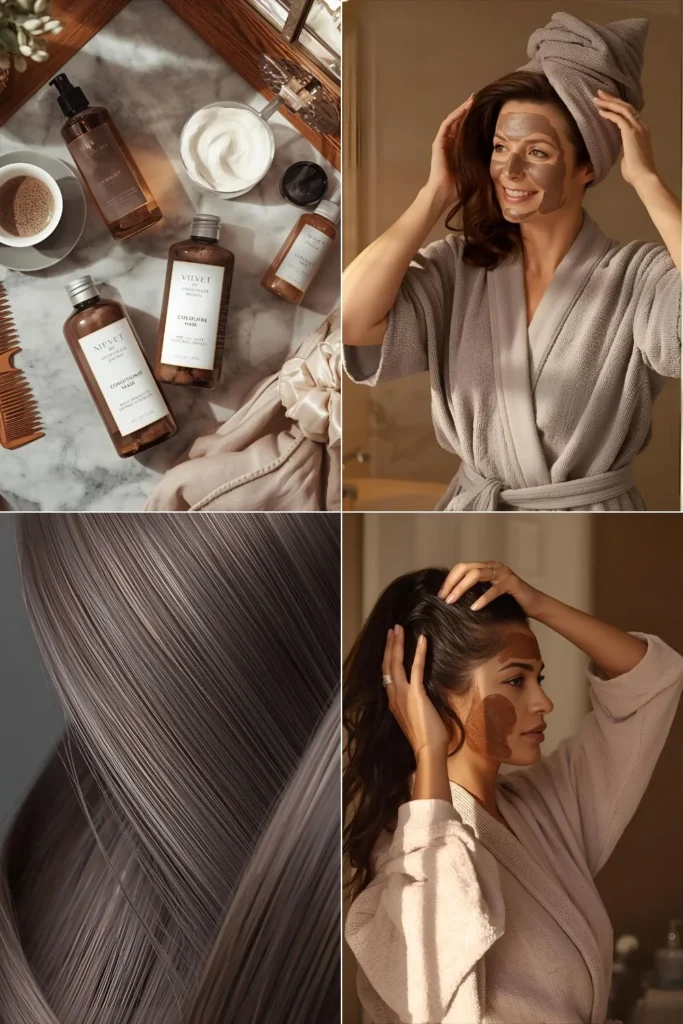 Velvet Chocolate Brown Hair: 7 Stunning Shades Every Woman Over 40 Needs Best hair care products for maintaining Velvet Chocolate Brown hair color
