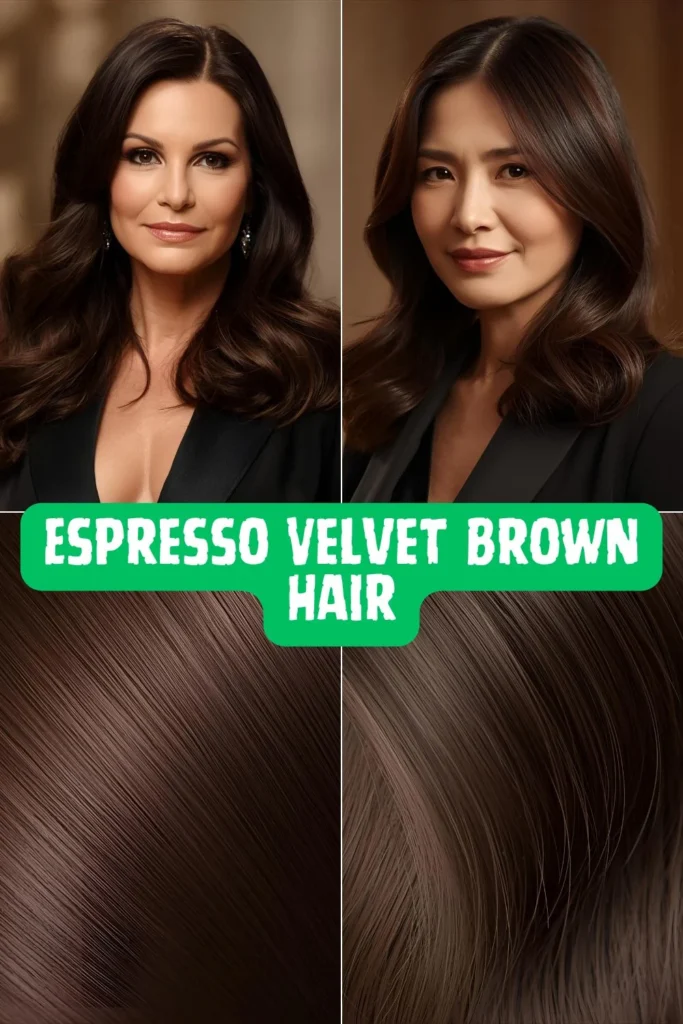 Velvet Chocolate Brown Hair: 7 Stunning Shades Every Woman Over 40 Needs Espresso Velvet Brown Hair