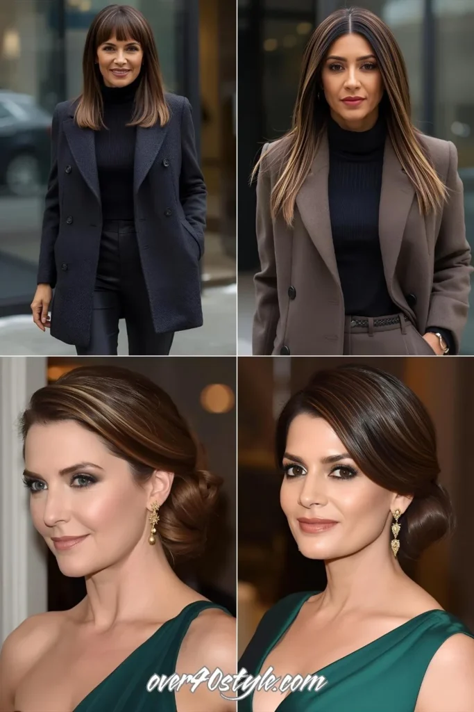 7 Gorgeous Milk Chocolate Hair Colors with Highlights That Transform Women Over 40 Milk Chocolate Hair with Subtle Lowlights