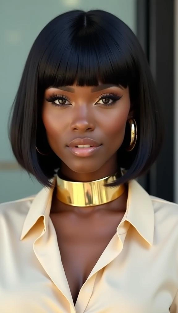 Shoulder-Length Blunt Bob Ageless Beauty 2025