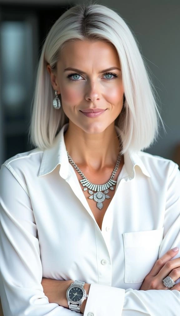 Sleek and Straight Lob Understated Elegance 2025